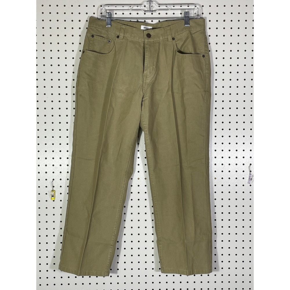 Riveted By Lee Khaki Pants Mens 12M Tan Ramie Cotton Straight Leg Trousers